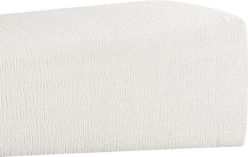 Meridian Furniture Alora Cream Fabric Bench