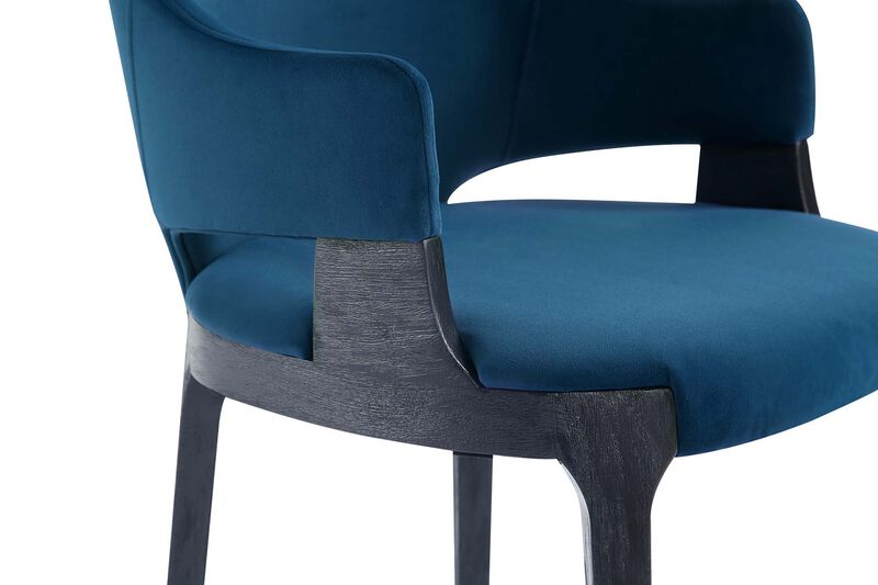 Kara Blue Dining Arm Chair