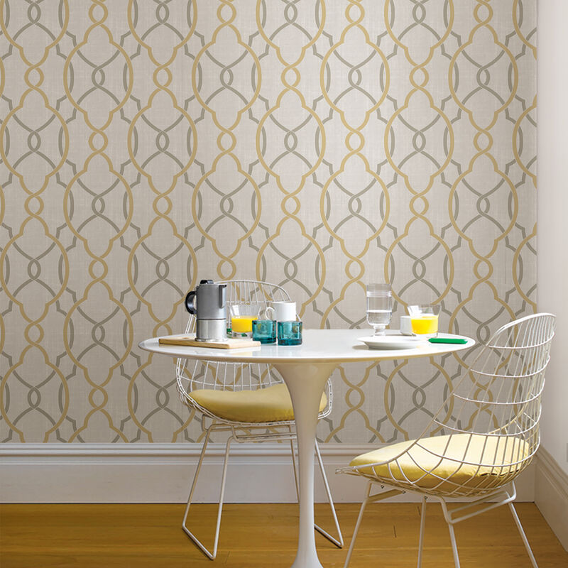 Taupe Sausalito Peel & Stick Wallpaper image number 1