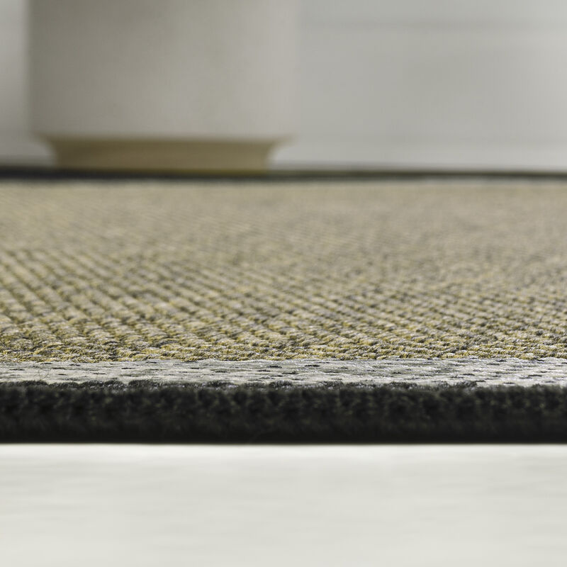 Wyatt Modern Rustic Abstract Indoor/Outdoor Shaped Area Rug