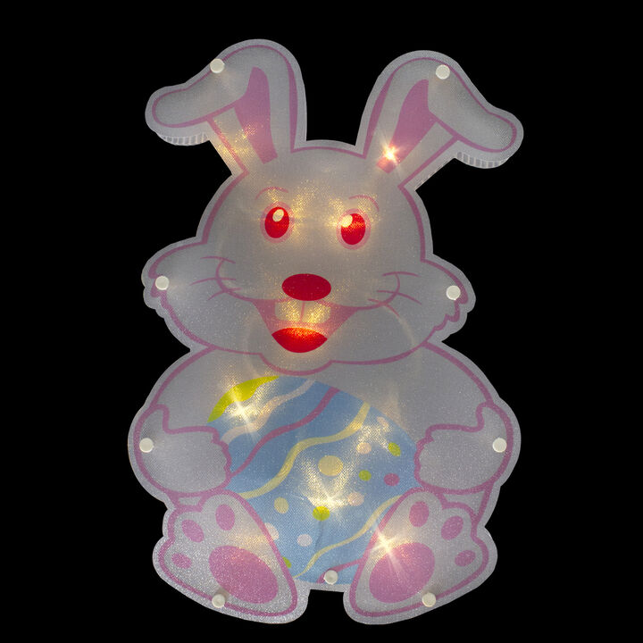 14" Battery Operated LED Lighted Easter Bunny Window Silhouette