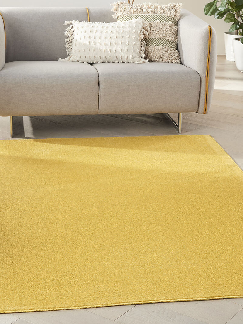 Nourison Essentials NRE01 Yellow 5' x 7' Rug image number 7