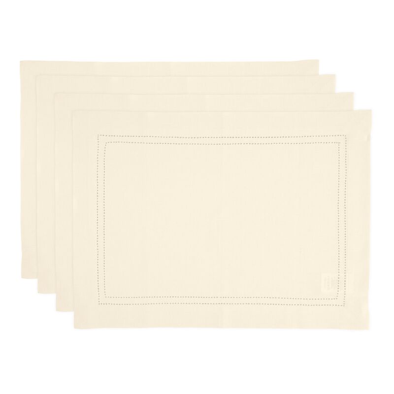 Linen Placemats - Linen Double Hemstitch image number 0