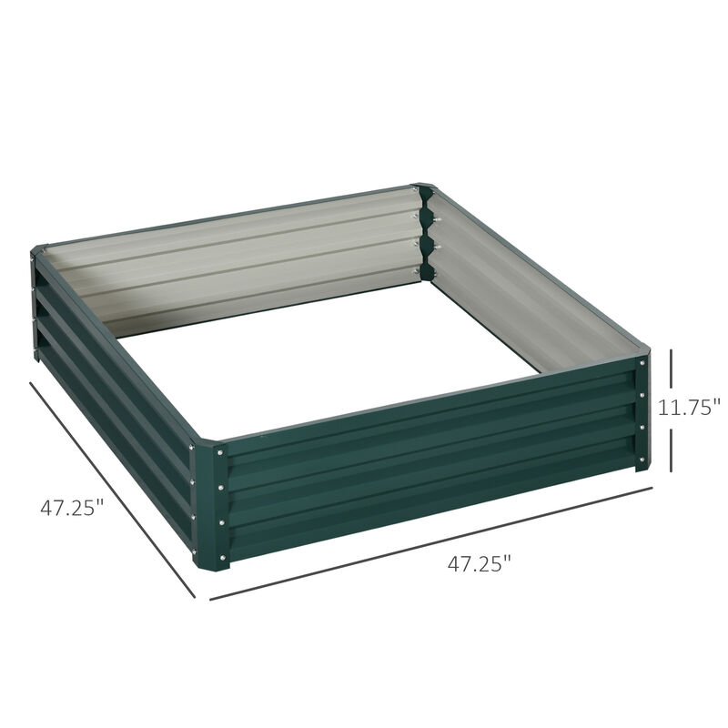 Hivvago 4' x 4' Garden Bed with Durable Metal Construction image number 2