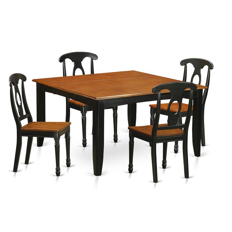 5 PC Dining room set-Dining Table and 4 Wooden Dining Chairs