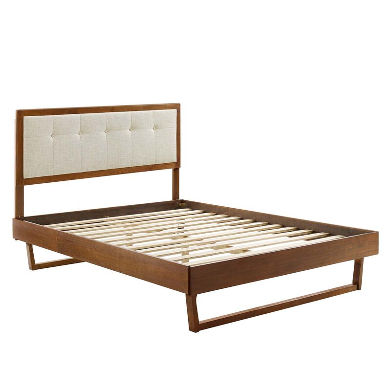 Modway - Willow Full Wood Platform Bed with Angular Frame image number 2