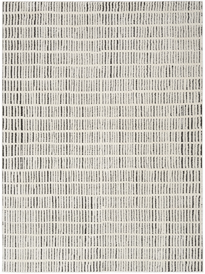 Modern Comfort MNC03 Ivory/Black 6'7" x 9' Rug image number 0