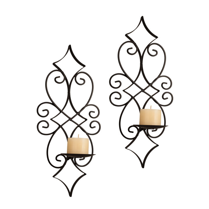 Casablanca Wall Sconce Candle Holder Set of 2