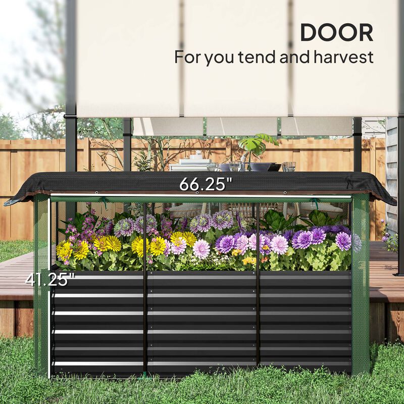 Hivvago Steel Planter Box with Shade Cloth image number 5