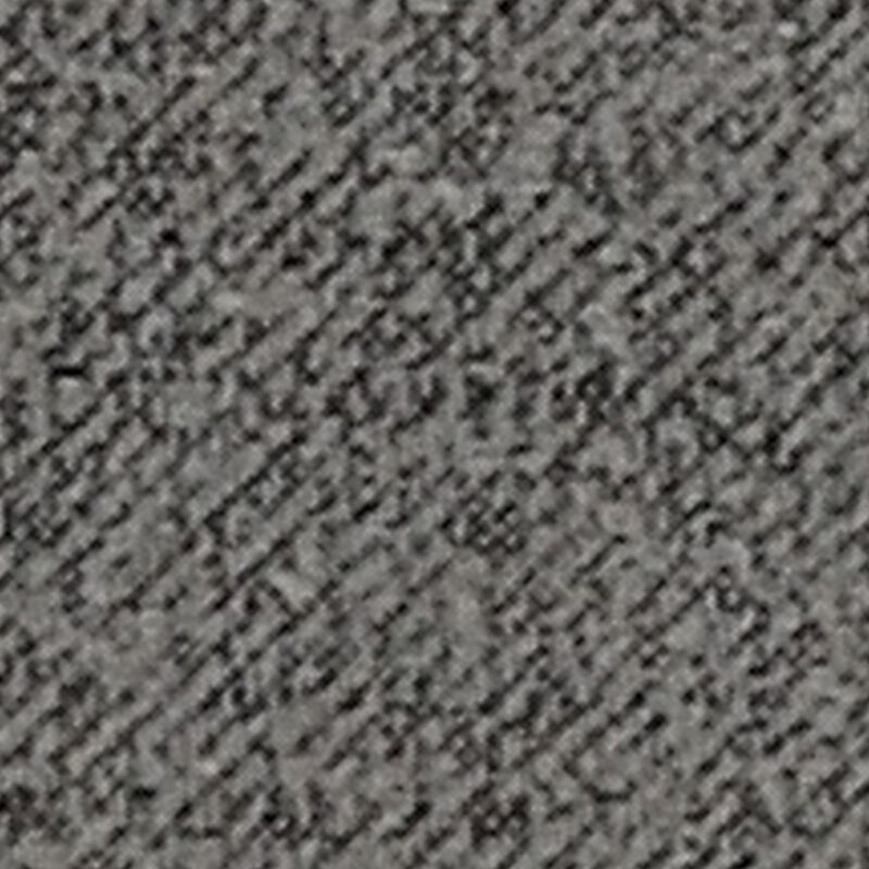 Kei 3pc Sectional Sofa, 9 Pillows, Curved Frame, Gray Boucle Fabric - Benzara