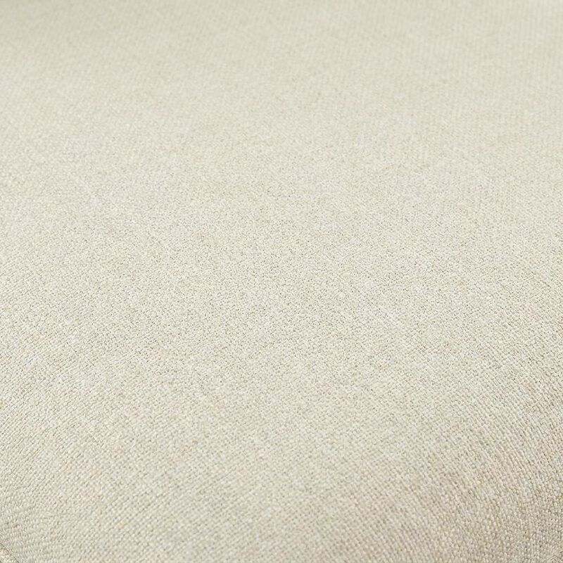 Faux Rattan Fabric Modern Dining Room Chairs, Heathered Weave Ivory, Set of 2 image number 5