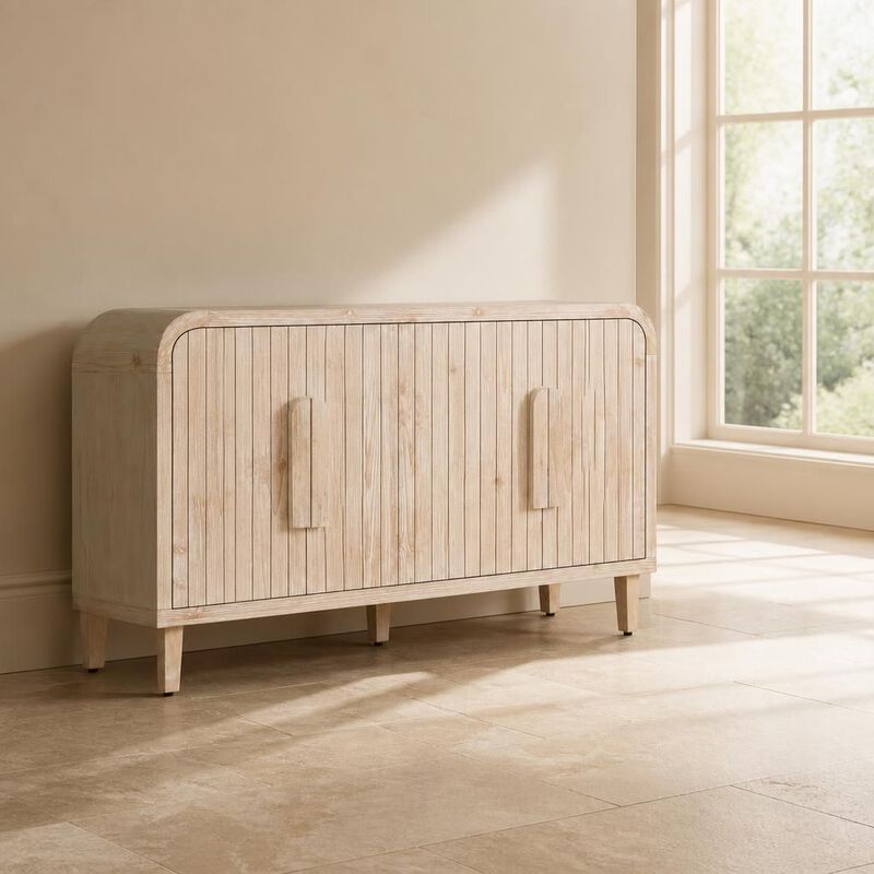 59" Curved Storage Sideboard image number 2