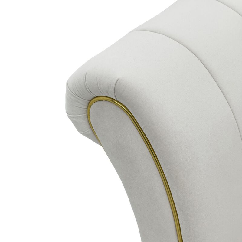 Nixbix Velvet 3‑Seater Chesterfield Sofa image number 5