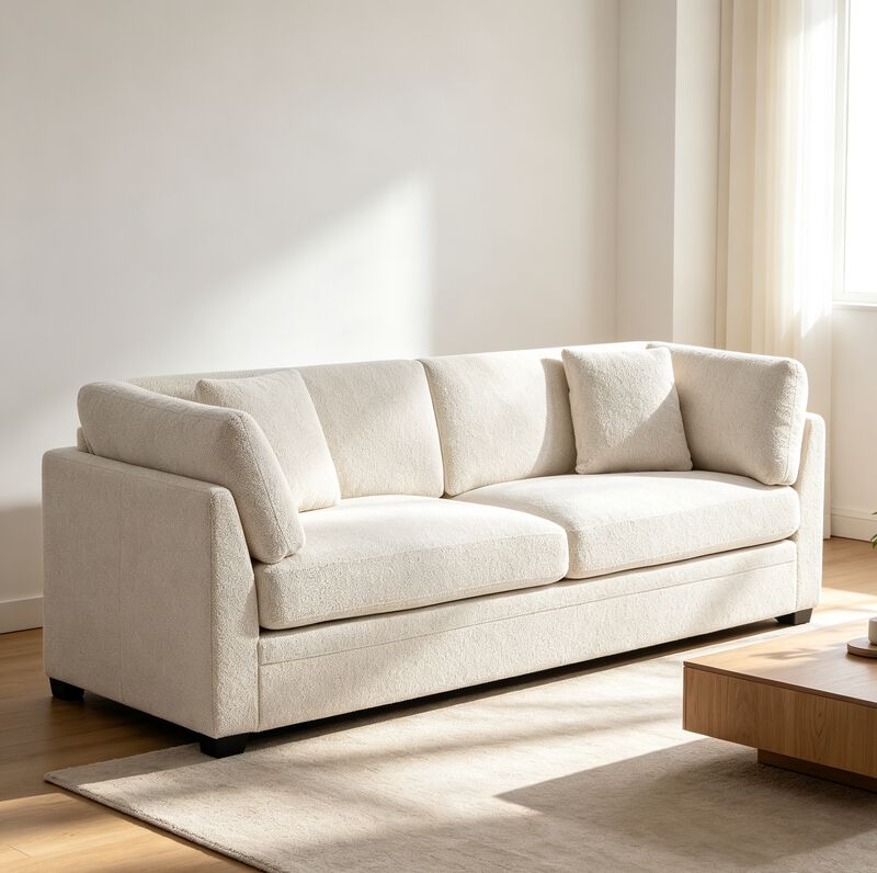 Zerv Modern Flared Arms Sofa image number 1