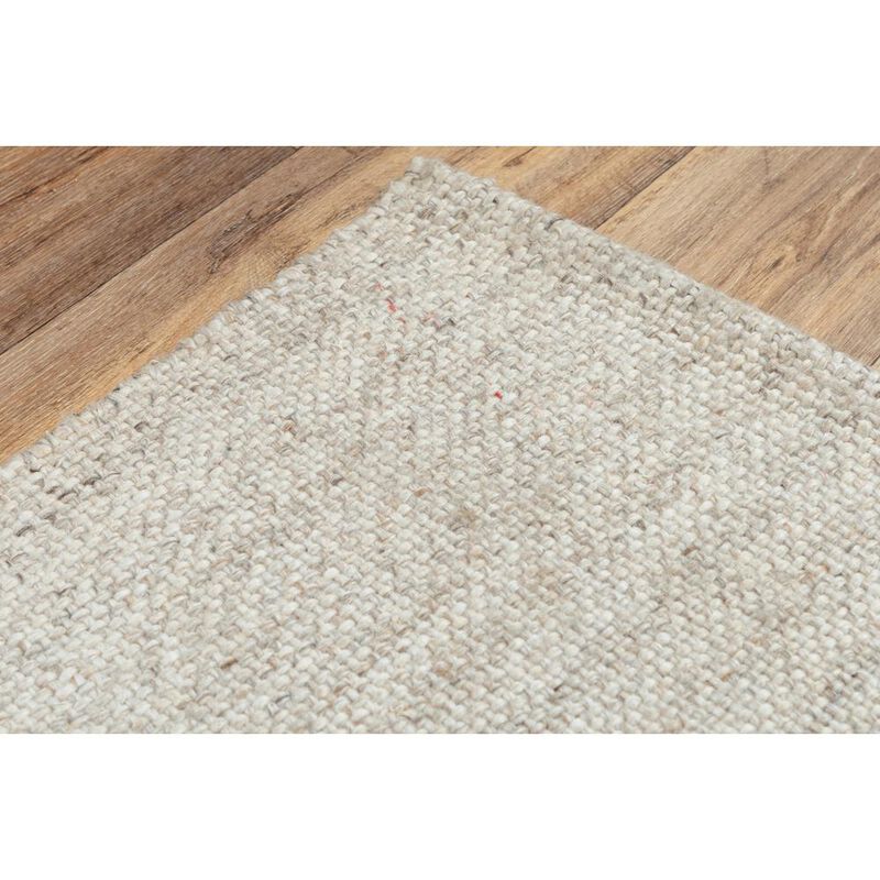 Hand Woven Flat Weave Pile Wool/ Polyester Rug, 5' x 7'6"