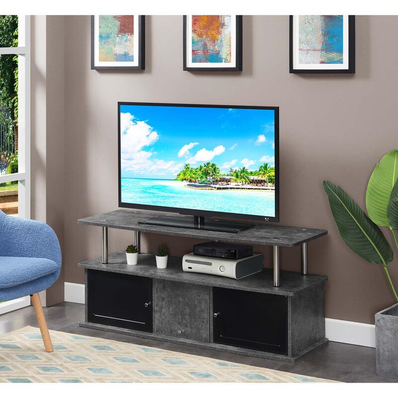 Convience Concept, Inc. TV Stand with 3 Storage Cabinets and Shelf for TVs up to 55 inches