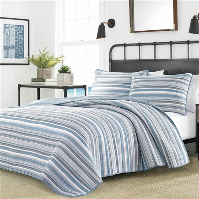 3-Piece Reversible Quilt Set in Soft 100% Cotton, Ideal Bedding for All Seasons