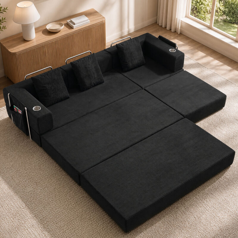 Mernri 108'' Modular Sectional Sleeper Sofa image number 1