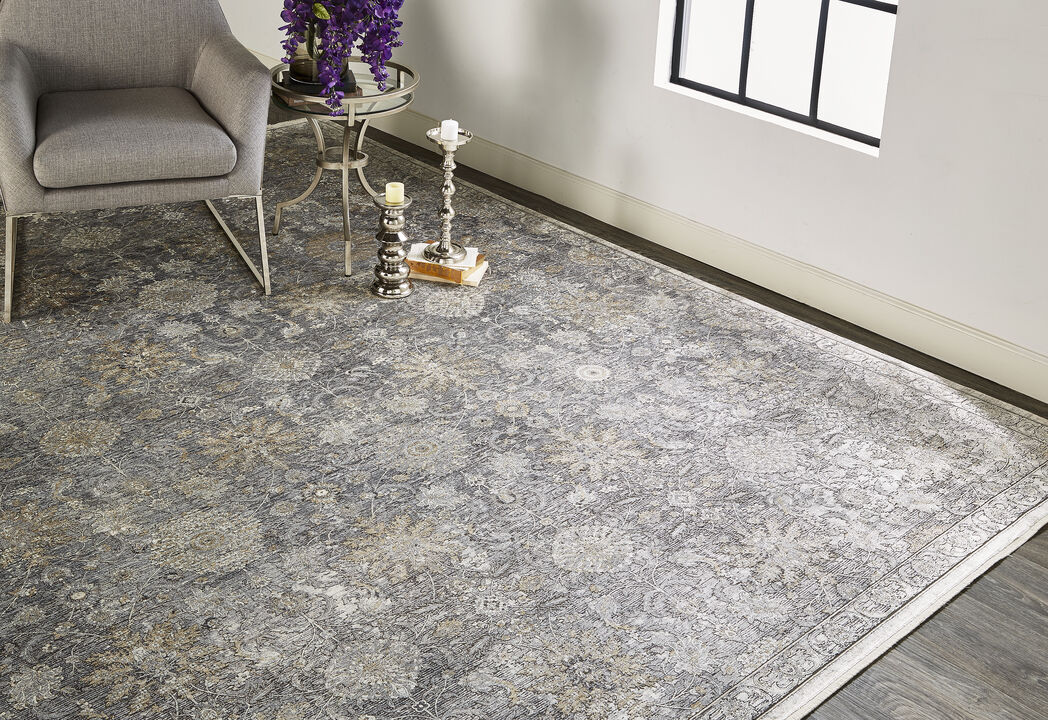 Sarrant 3965F Gray/Silver/Tan 7'10" x 9'10" Rug