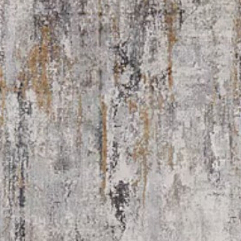 HomeRoots Abstract Power Loom Runner Rug With Fringe image number 2