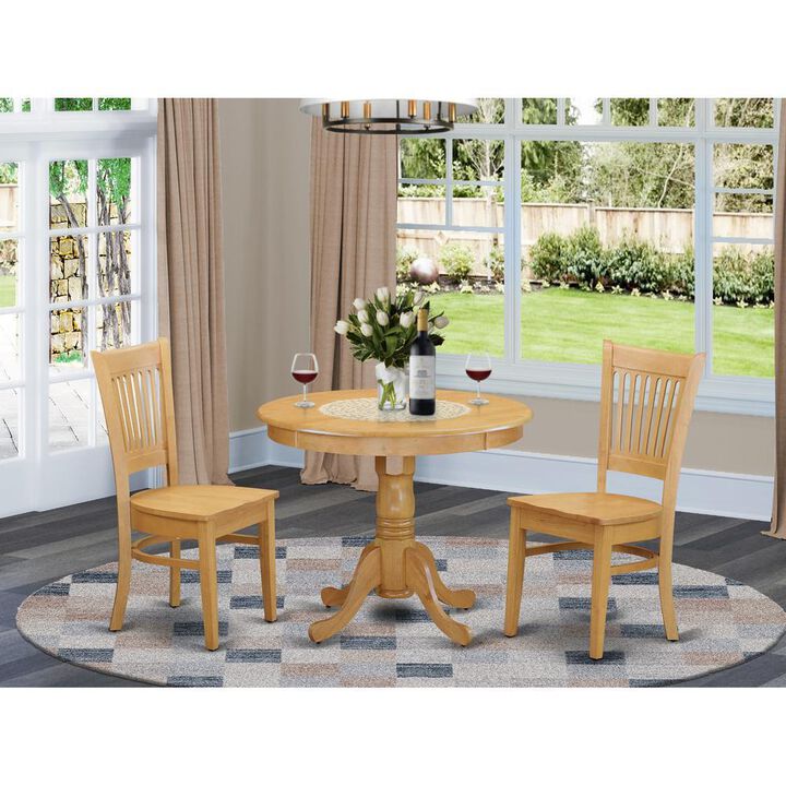 3 PC Small Kitchen Table set - small Dining Table and 2 Kitchen chair