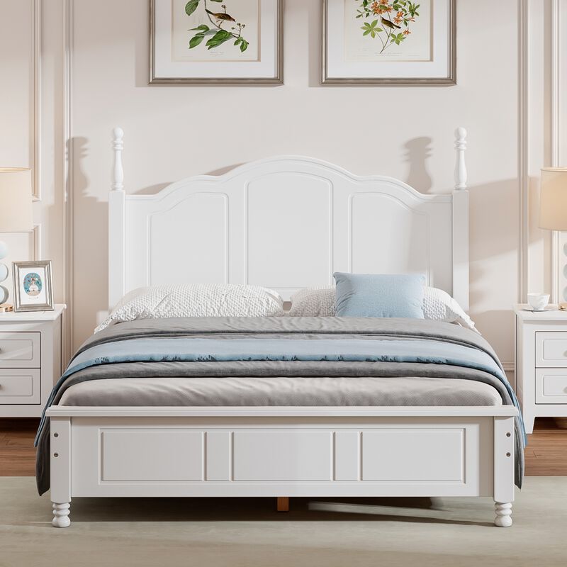 Merax Retro Style Platform Bed.