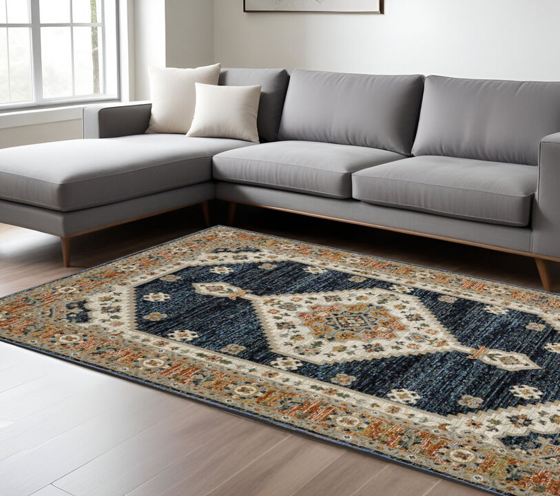 HomeRoots Medallion Area Rug