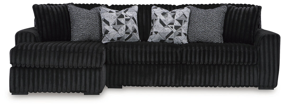 Midnight-Madness 2PC Sectional Sofa W/Chaise