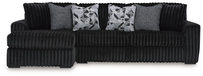 Midnight-Madness 2PC Sectional Sofa W/Chaise
