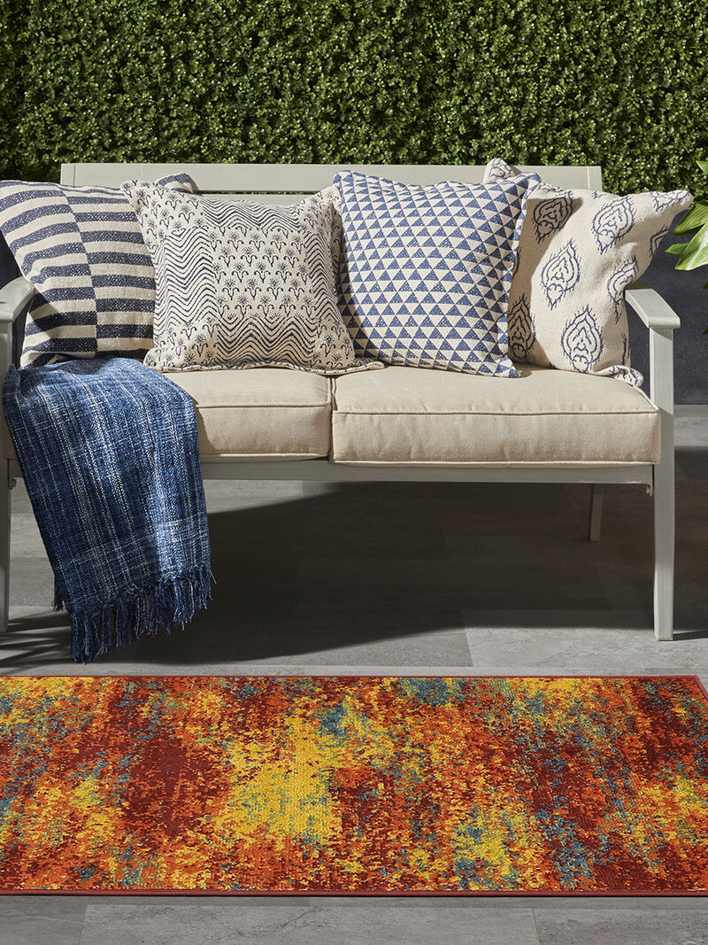 Nourison Essentials NRE06 Flame 2' x 4' Rug