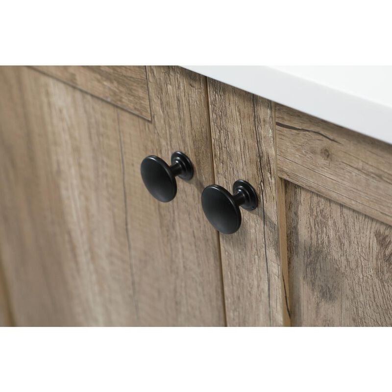 Elegant Kitchen and Bath 42 inch Single bathroom vanity in natural oak