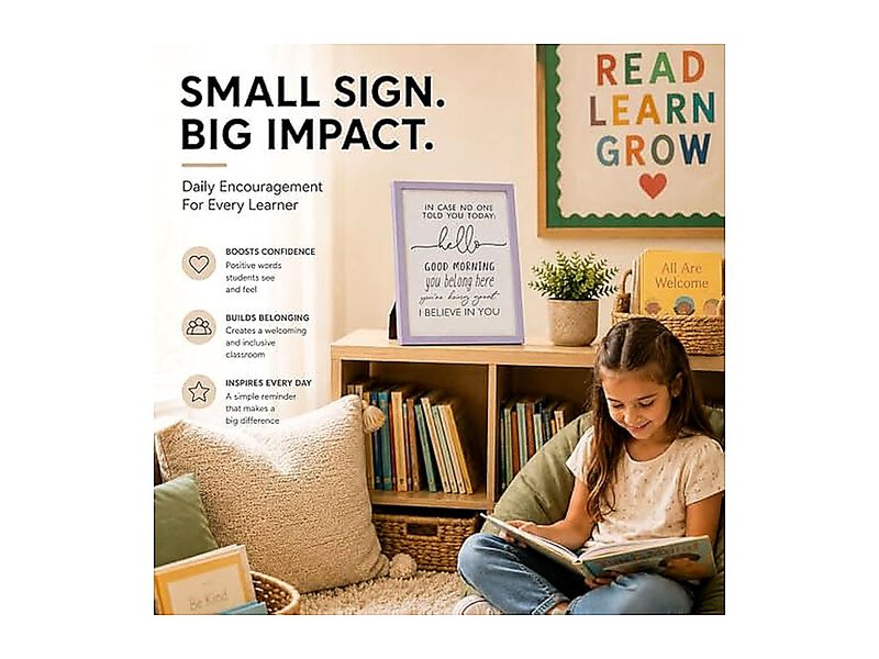 Classroom Signs Teachers Inspirational Teacher Decor Wall Art High School Middle image number 3
