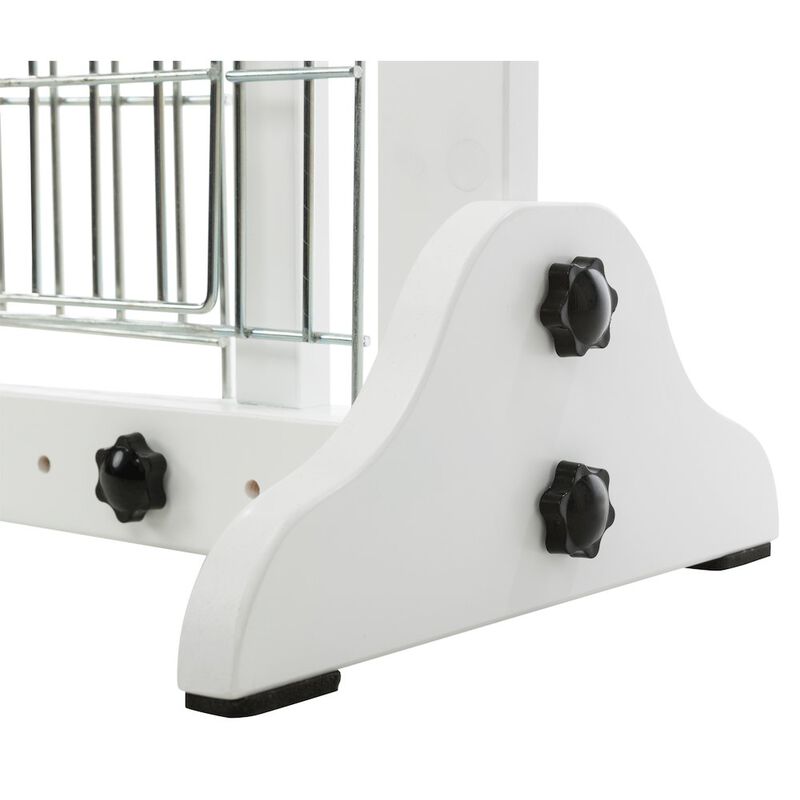 TRIXIE Expandable Wooden Freestanding Pet Gate with Pet Door, Expands to 71" Wide image number 5