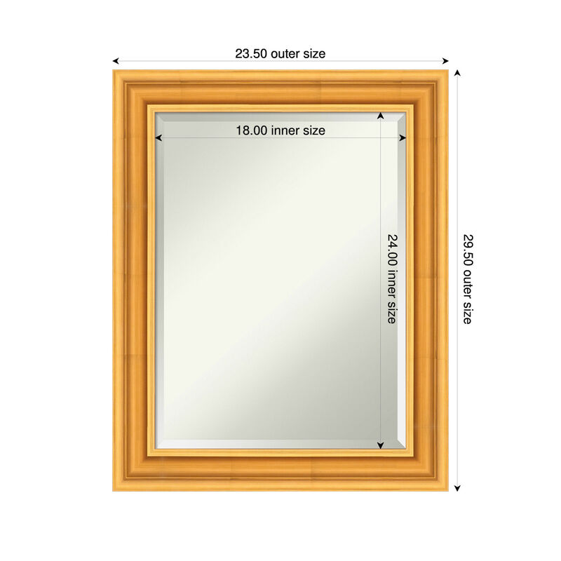 Sierra Beveled Wood Framed Wall Mirror image number 4