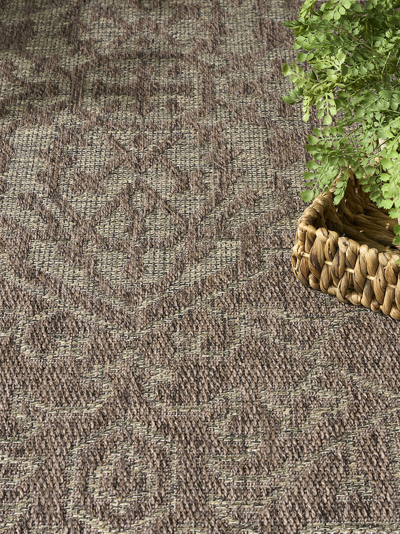 Tulum TLM05 Brown 4' x 6' Rug