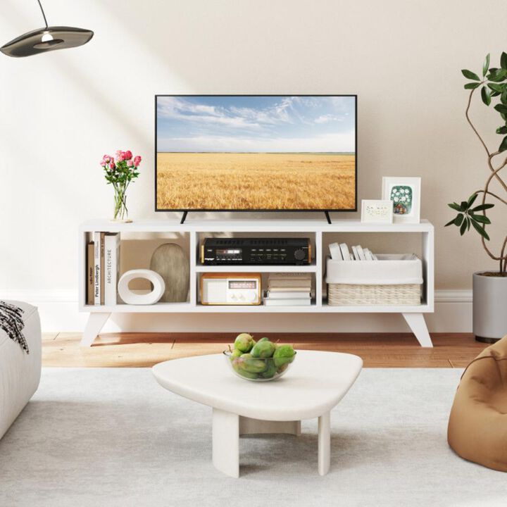 Hivvago Media TV Console Table with Raised Support Legs