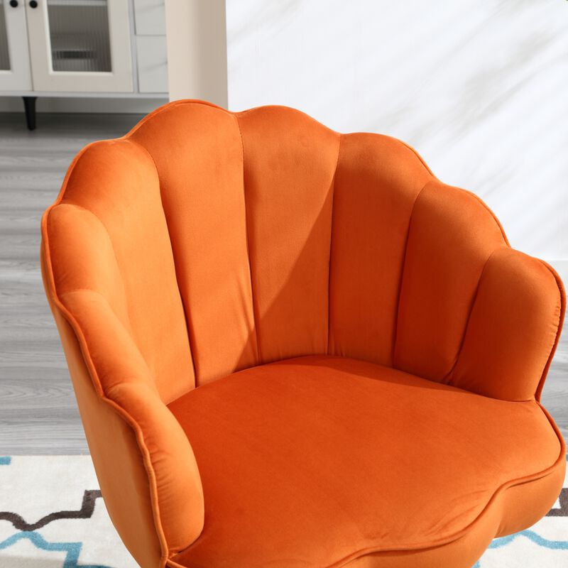 Swivel Barrel Chair, Comfy Round Accent Sofa Chair for Living Room, 360 Degree Swivel Barrel Club Chair, Leisure Arm Chair for Nursery, Hotel, Bedroom, Office, Lounge