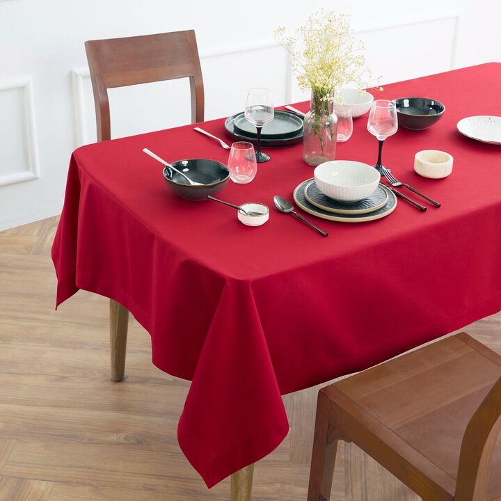 Cotton Linen Tablecloth - Dru - Cotton Linen Plain