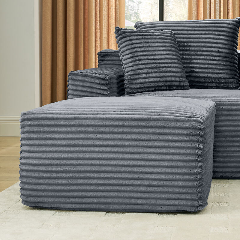 Pefwod U-Shaped Cloud Sofa image number 5