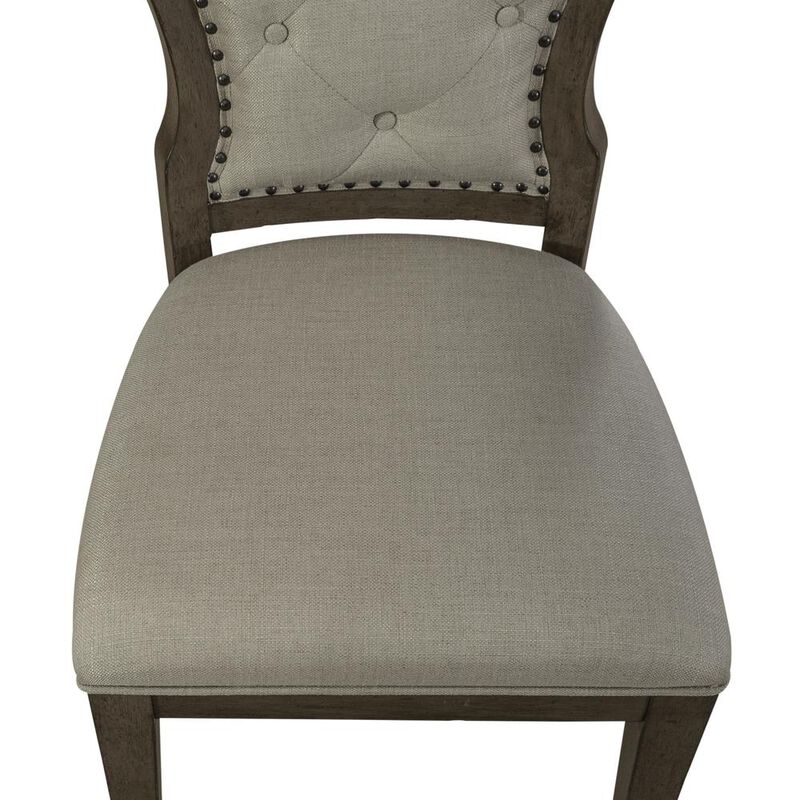 Liberty Furniture Uph Tufted Back Side Chair - Set of 2 Traditional Multi in Dusty Taupe image number 6