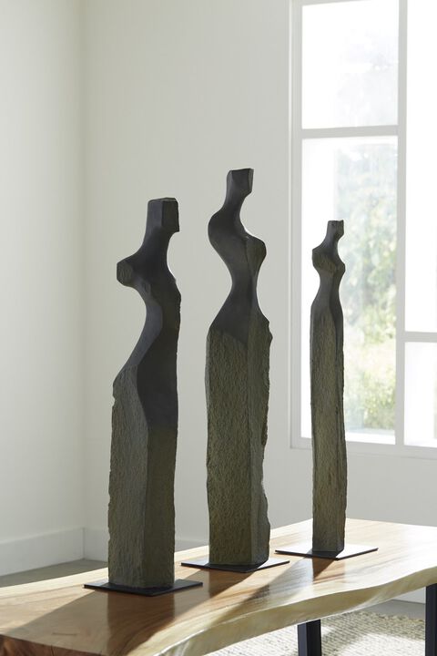 Cast Women Sculptures Set of 3