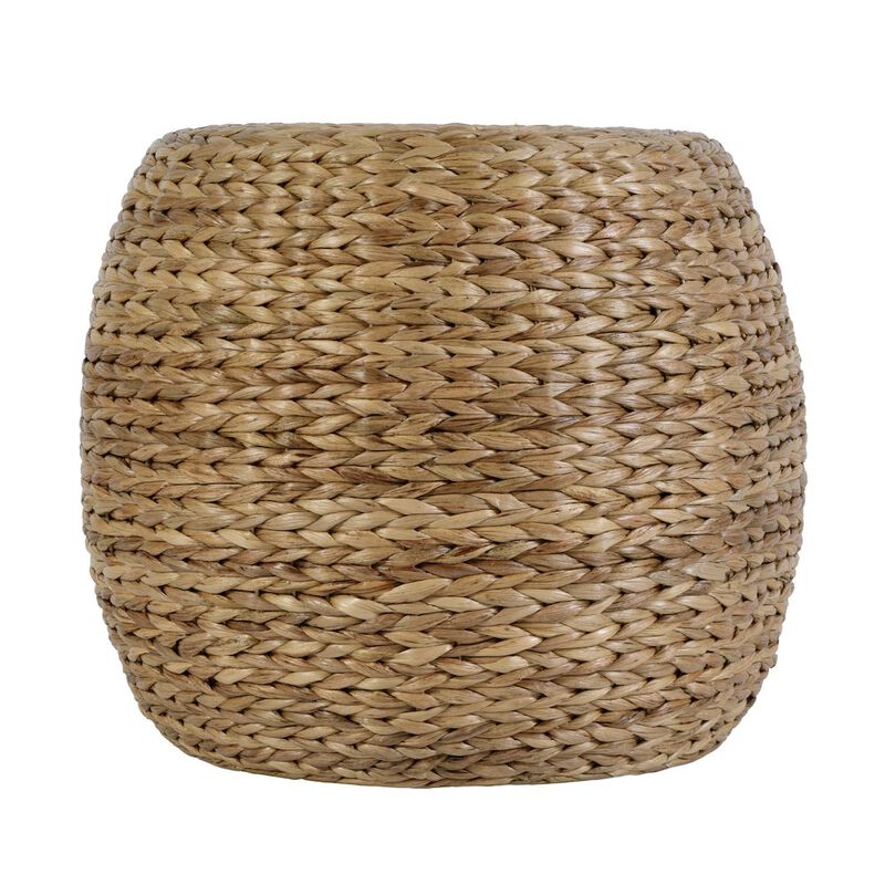 Butler Specialty Portofino 22 in. W Water Hyacinth & Rattan Accent Stool, Natural image number 3