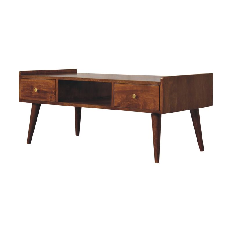 Artisan Furniture Solid Wood Elevated Chestnut Media Unit