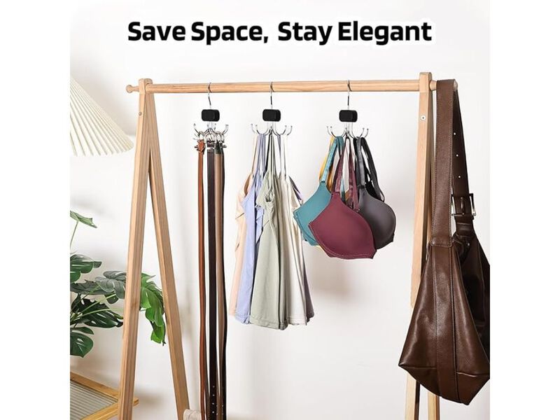 3-Pack Tank Top Hangers  Upgraded Bra Hanger for Closet Organizer & Storage image number 1