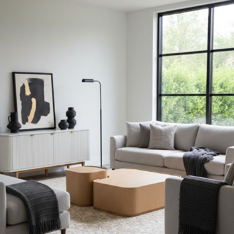Natural Ash Nesting Coffee Tables (2) | OROA Modern Quillen image number 1