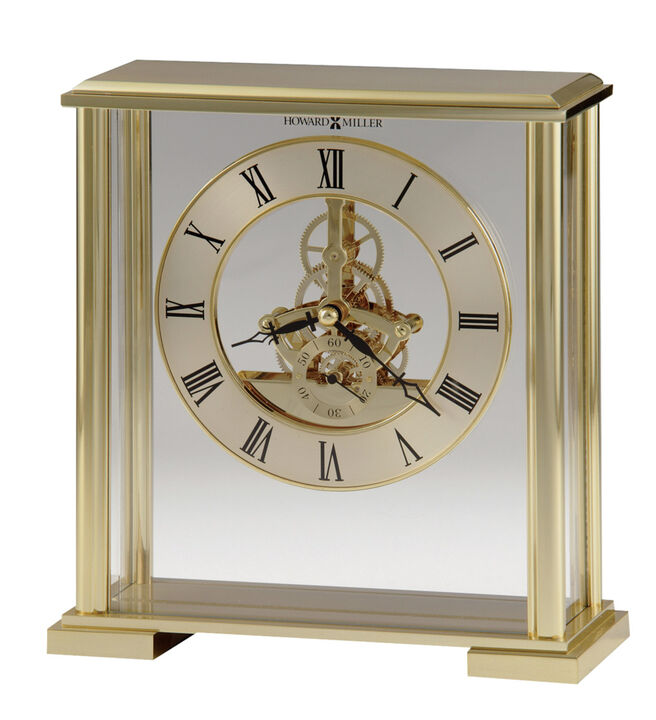 Howard Miller 645622 Howard Miller Fairview Tabletop Clock 645622 Polished Brass