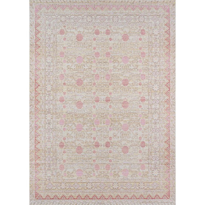 Momeni Traditional Rectangle Area Rug, Pink, 7'10 X 10'6