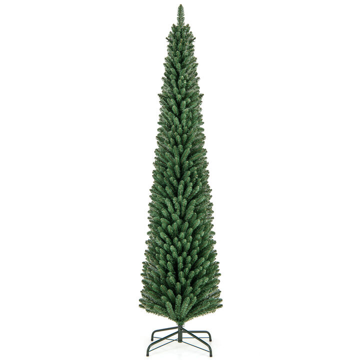 Slim Christmas Pencil Tree for Small Spaces, Elegant Holiday Décor & Easy Setup