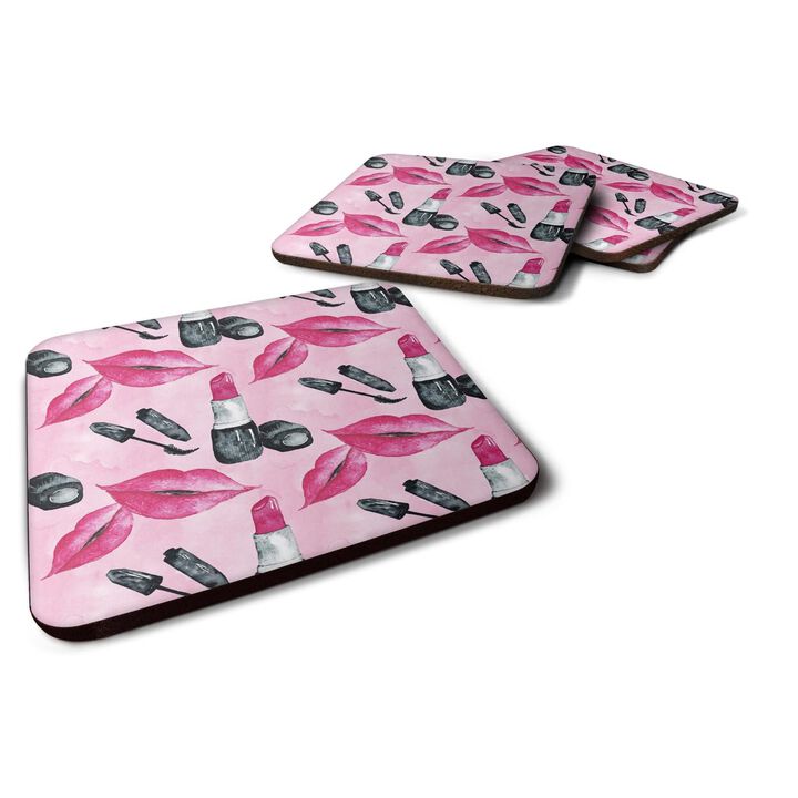 Caroline's Treasures Watercolor Diva Lipstick Decorative coasters, 3.5, Multicolor