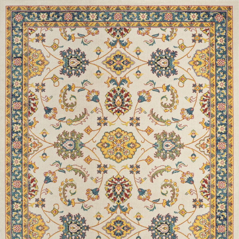 HomeRoots Floral Indoor Outdoor Area Rug image number 2